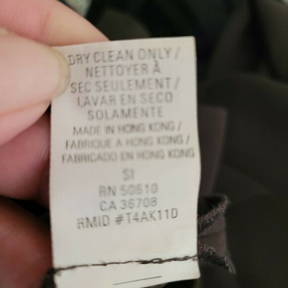 Vintage Anne Klein Black Dress Pants Sz 12 Hong Kong Business Office Career LNC - Picture 8 of 8